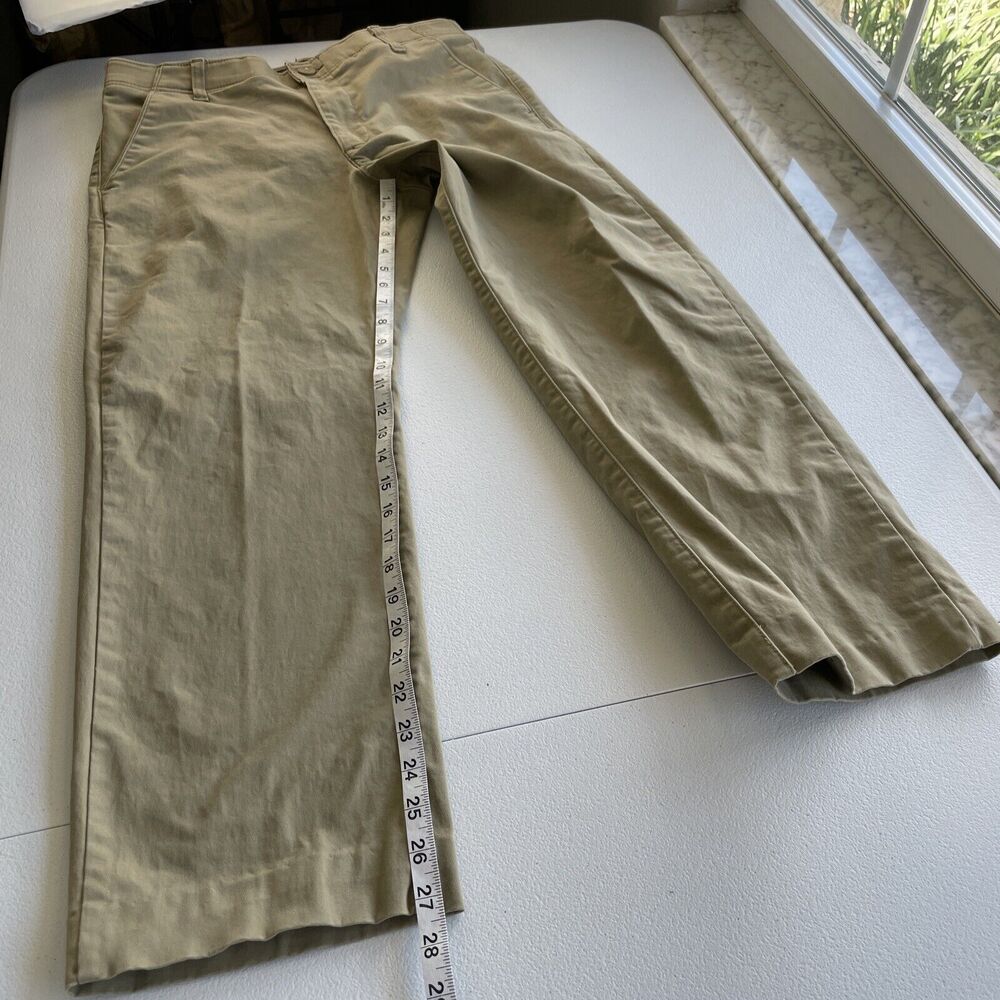 Lee Extreme Comfort Mens Sz 32X27 (Length Hemmed 27 In) Straight Fit Khaki Pants - Picture 9 of 11